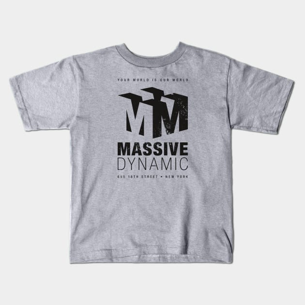 Massive Dynamic (aged look) Kids T-Shirt by MoviTees.com